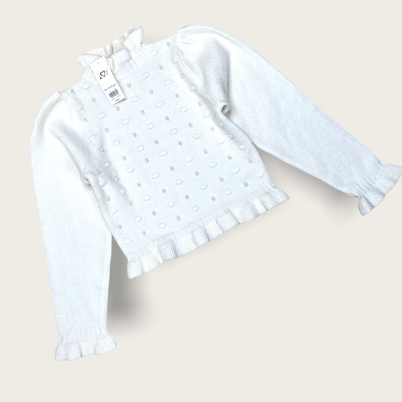 NWT Miss Selfridge prairie sweater cream Sz 4/XS - Picture 4 of 9